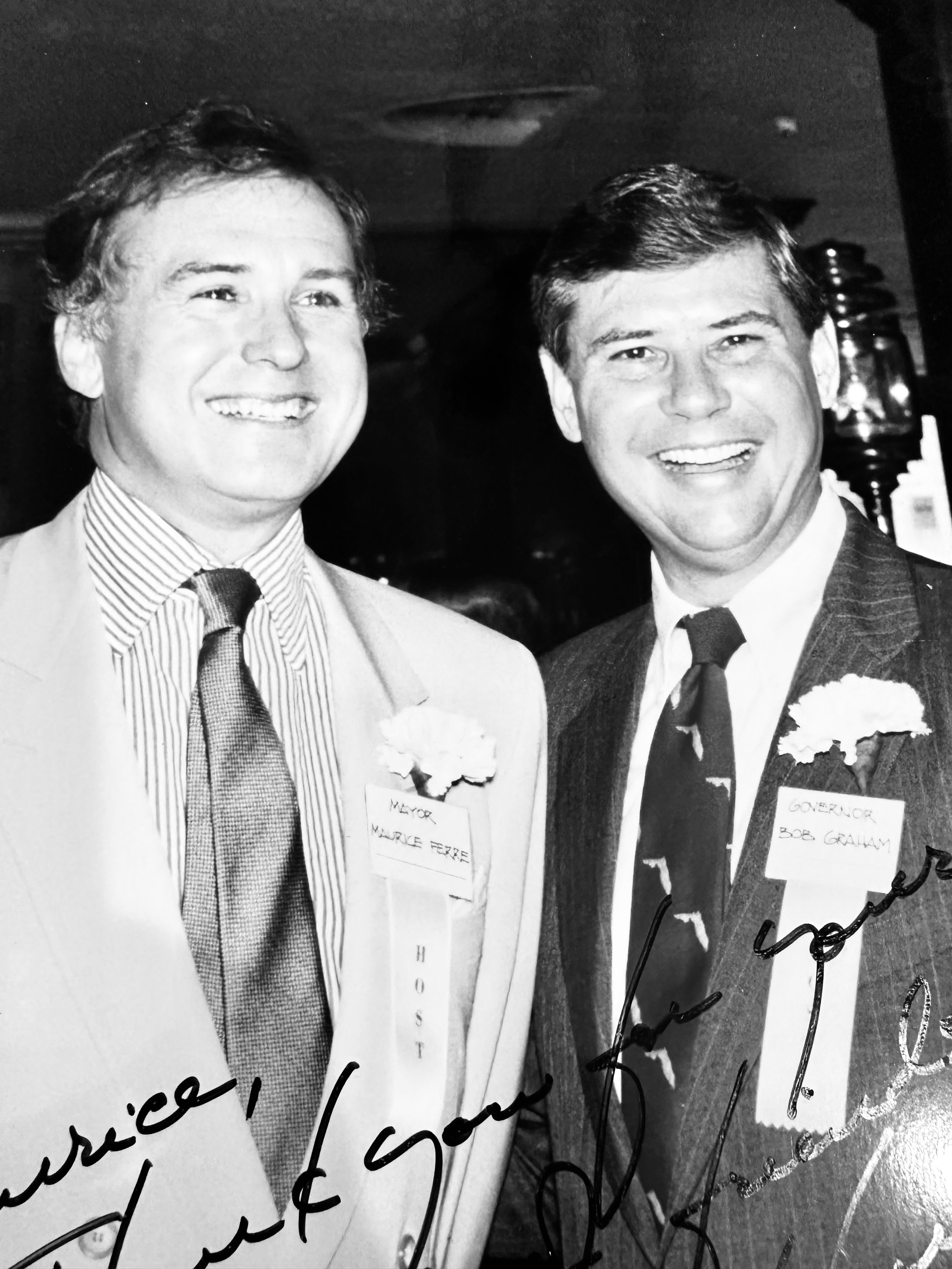 MAF with Gov. Bob Graham of Florida, 1980s